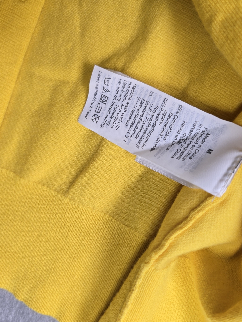 J. Crew Bright Yellow Crewneck M Button-Front Cardigan Preppy Classic Casual - Picture 7 of 7